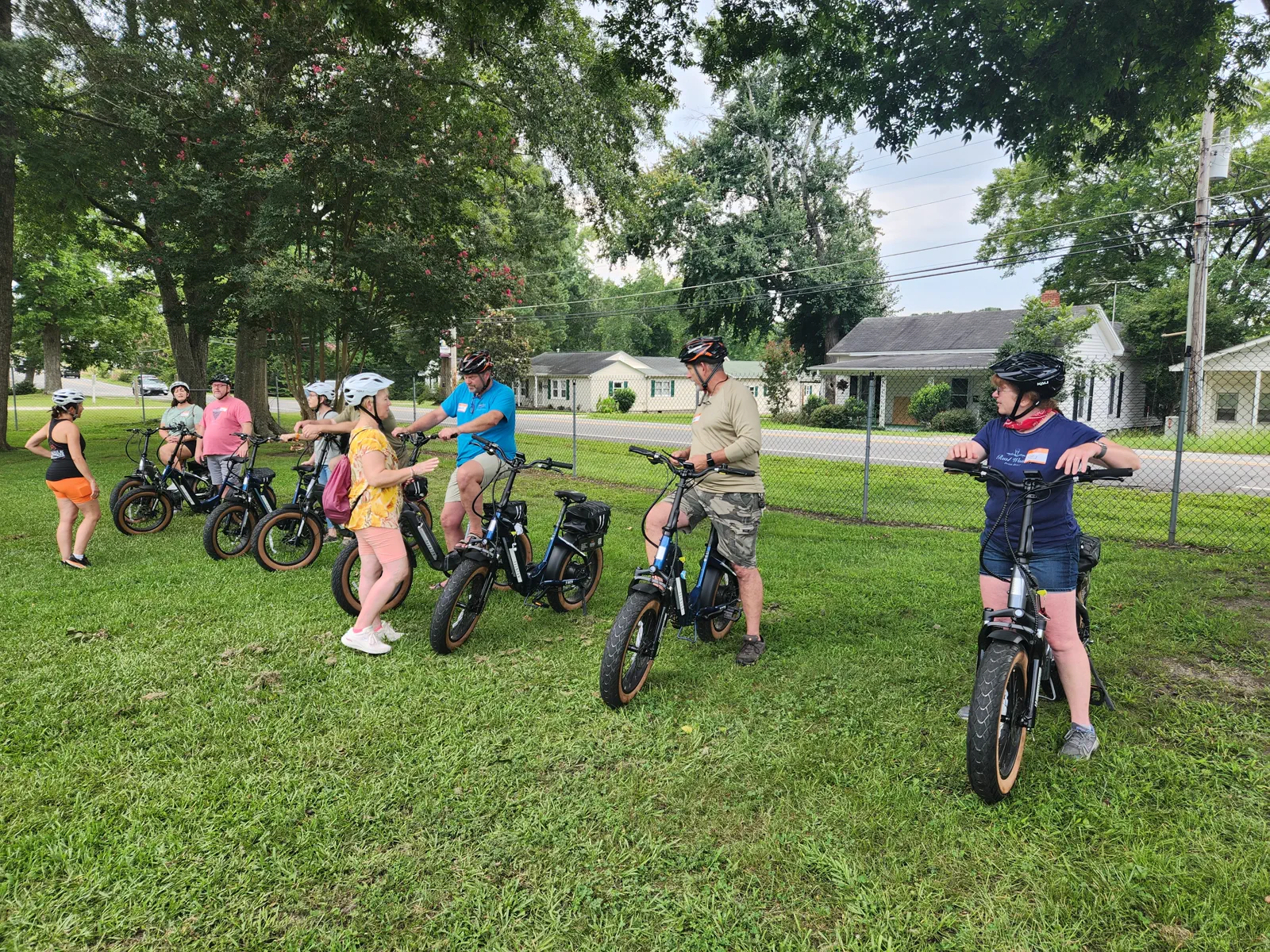 Evening stop during the Raleigh history tour