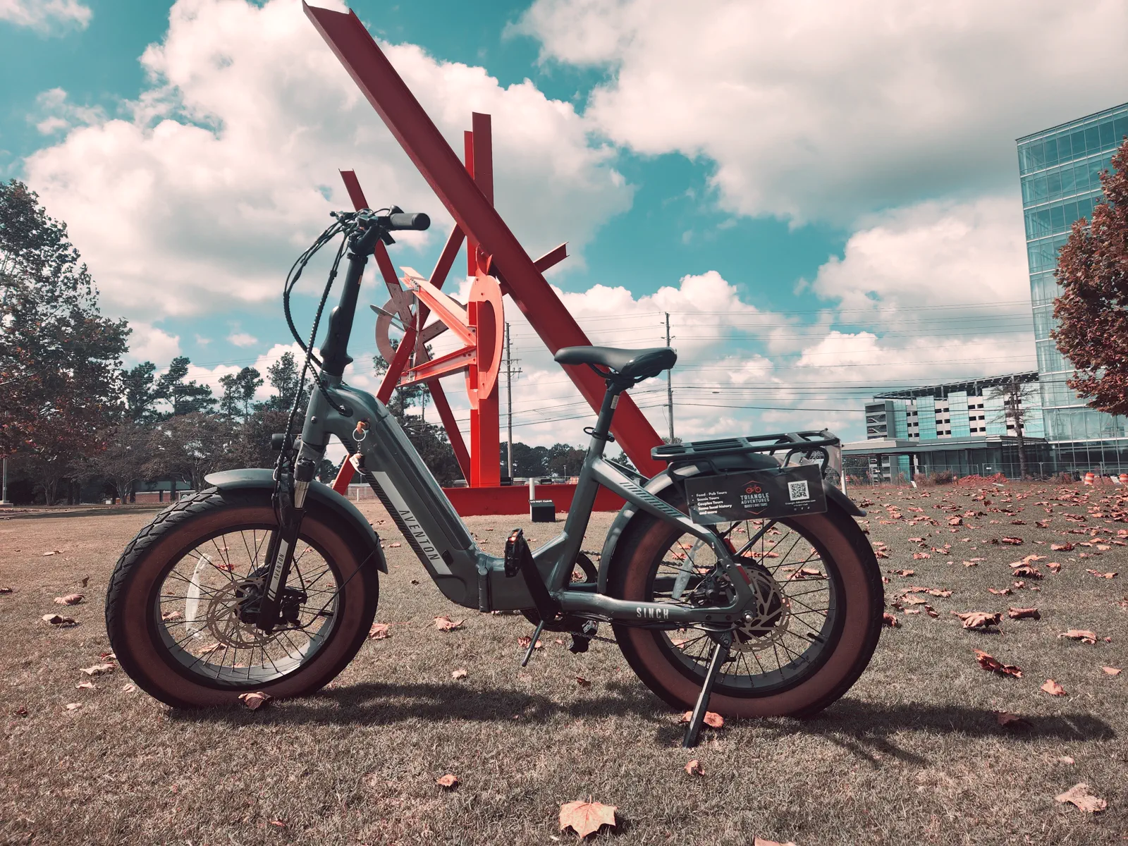 Aventon e-bike used on Triangle Adventures tours