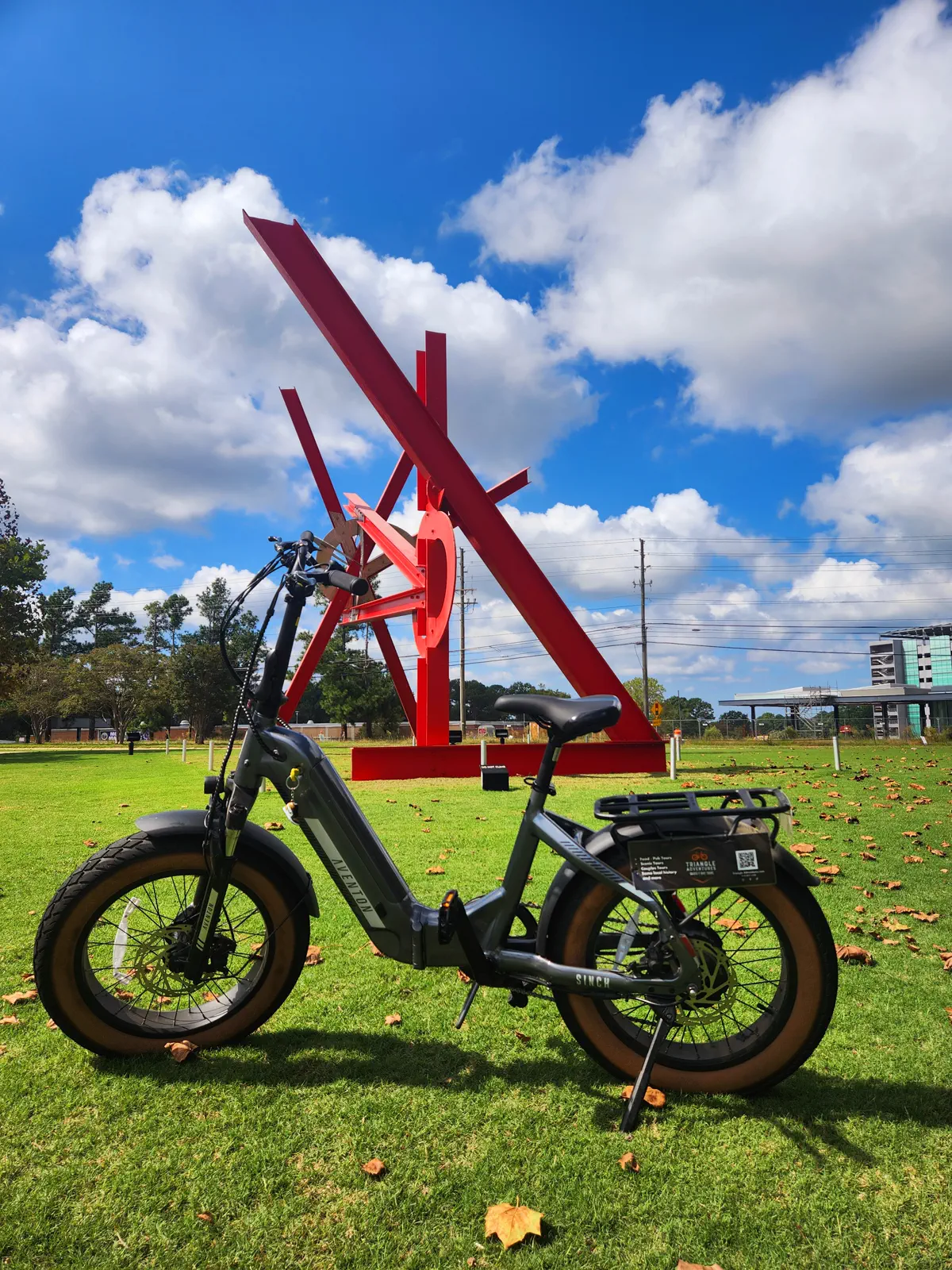 Aventon pedal-assist e-bike ready for a guided tour