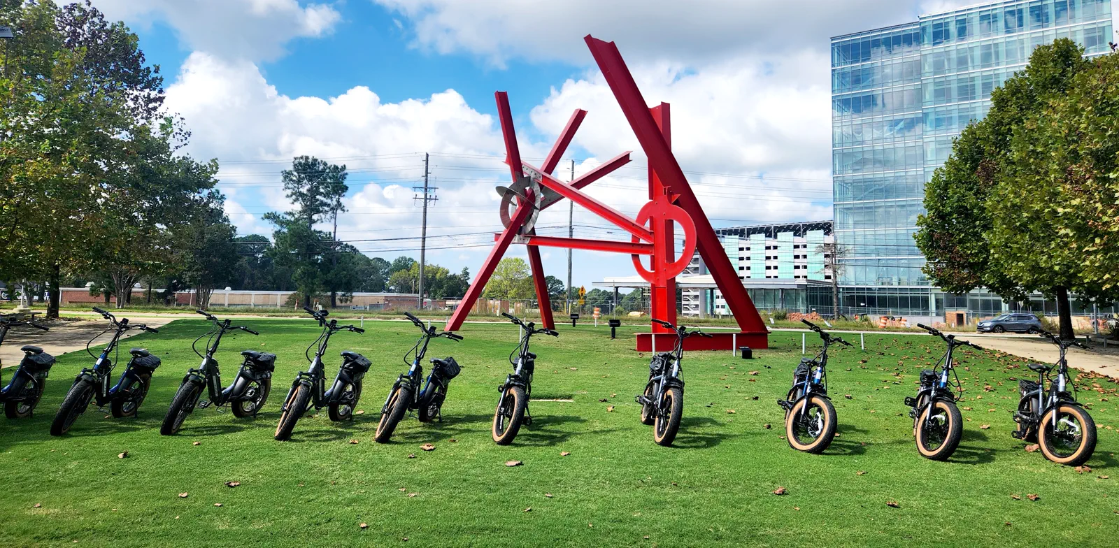 Triangle Adventures e-bike tour group
