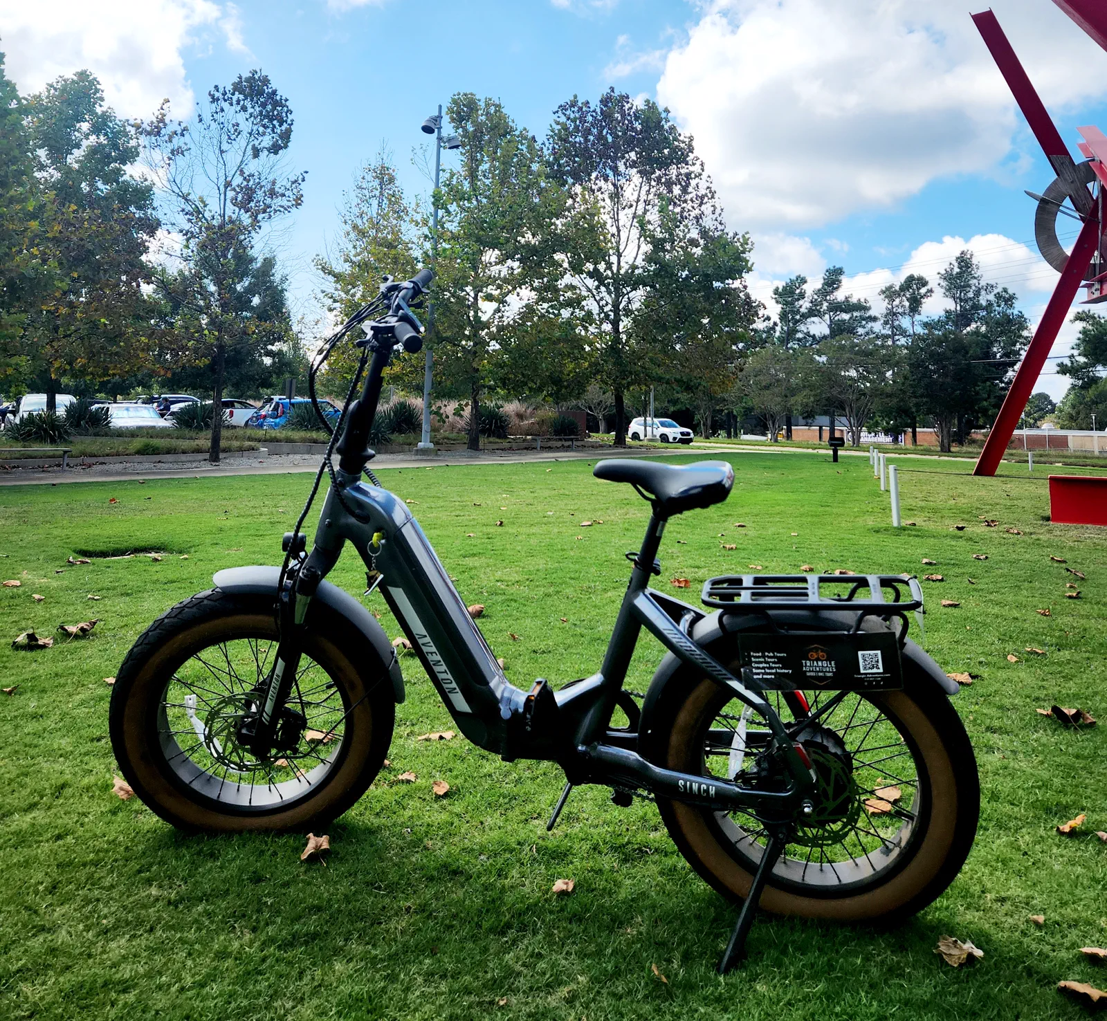 Aventon e-bike available for Triangle Adventures guests